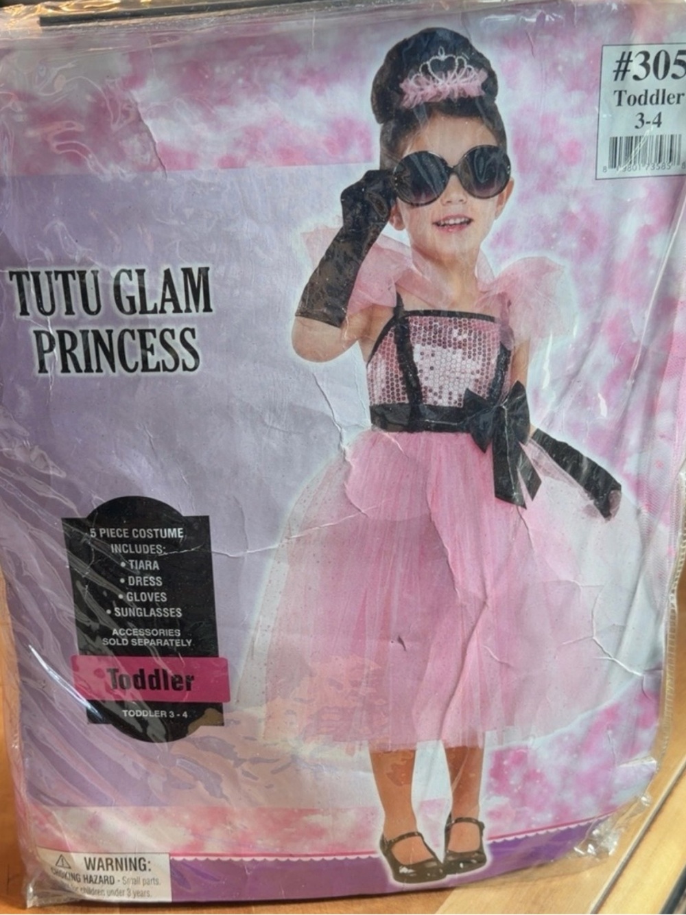 Tutu Glam Princess Toddler Costume - Pink